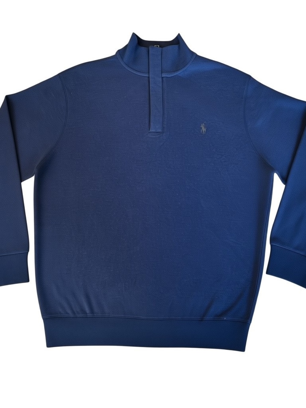 Ralph Lauren Estate-Rib Navy Blue Quarter-Zip Pullover
